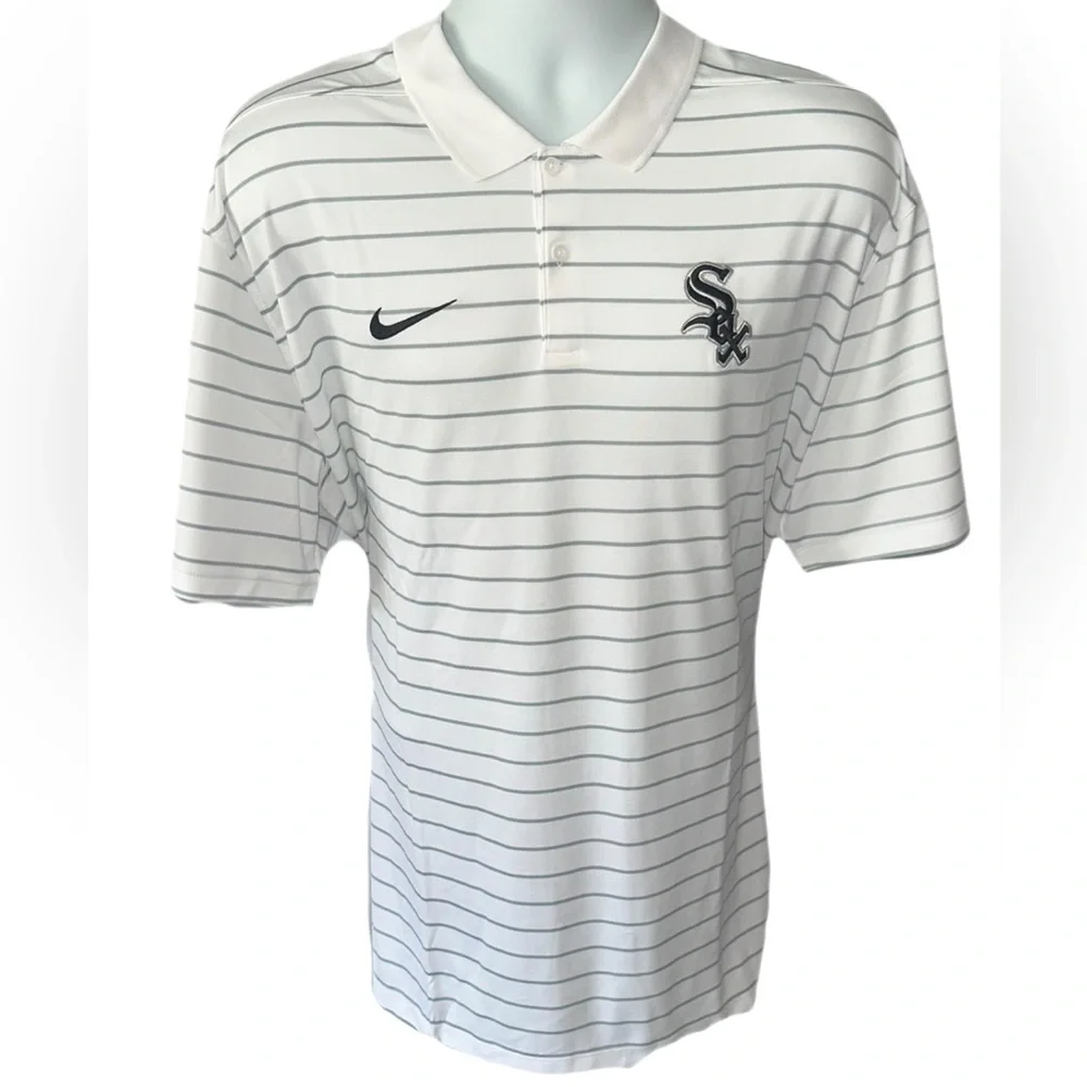 Men's Chicago White Sox Nike White Polo - Picture 1 of 4